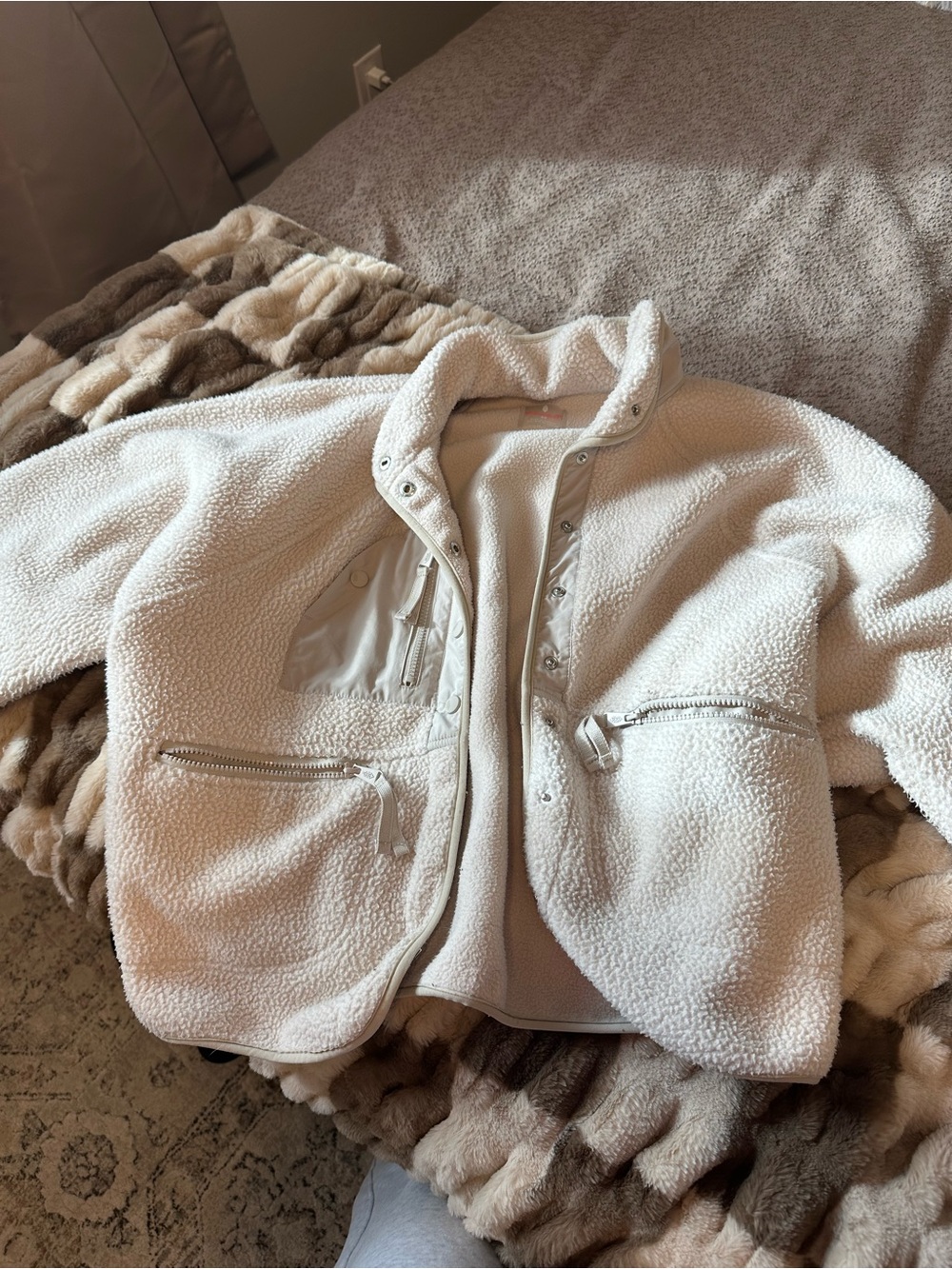 Free people hit the slopes fleece jacket